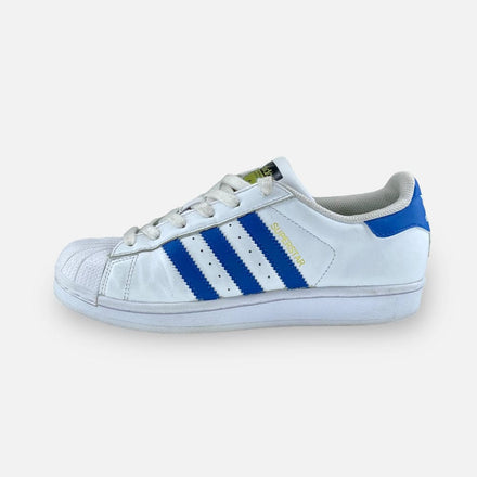 Tweedehands adidas Superstar Foundation J White Blue - Maat 37.5 1