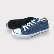 Tweedehands Fila Blauwe Canvas Sneaker - Maat 40 4