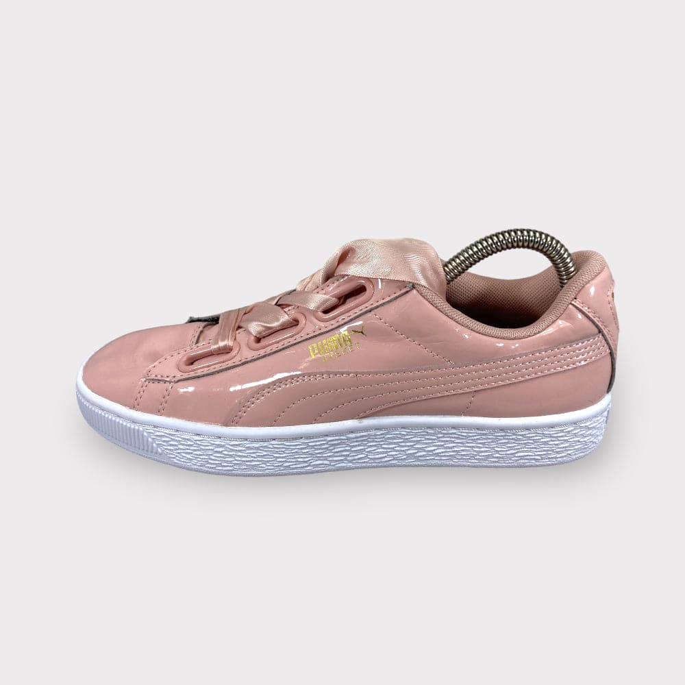 Puma women's basket heart patent cheap wn's sneaker