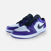 Tweedehands Jordan 1 Low Court Purple White - Maat 43 4