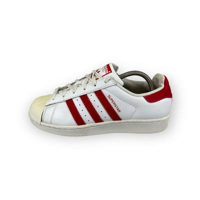 Adidas Superstar White/Red GS - Maat 38.5 adidas
