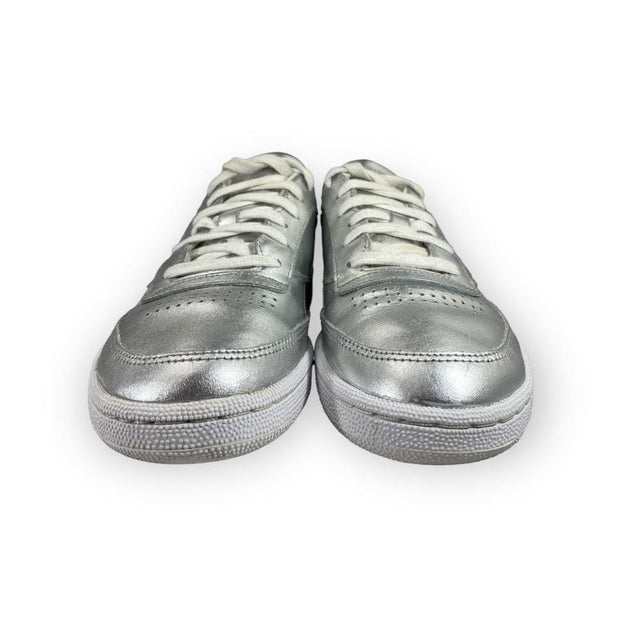 Silver sales reebok trainers