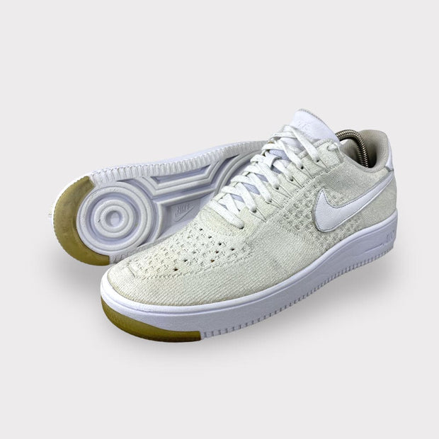 Tweedehands Nike Af1 Ultra Flyknit Low White/White-Ice - Maat 44 4