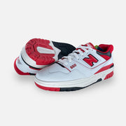 Tweedehands New Balance 550 'White/Red' - Maat 39.5 3