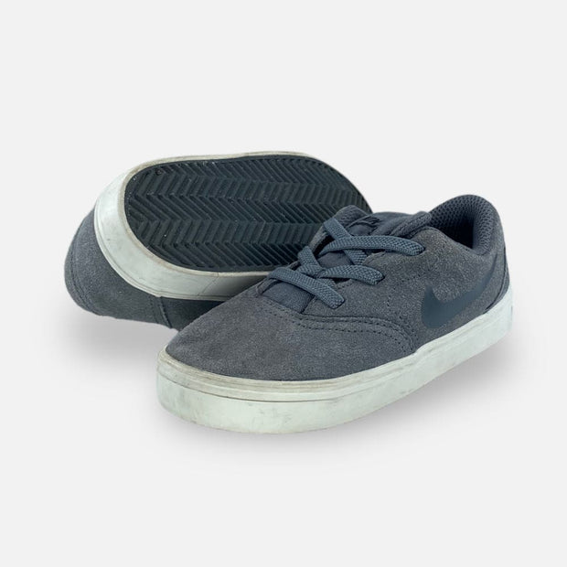 Tweedehands Nike SB Check Suede Toddler Grey - Maat 26 4