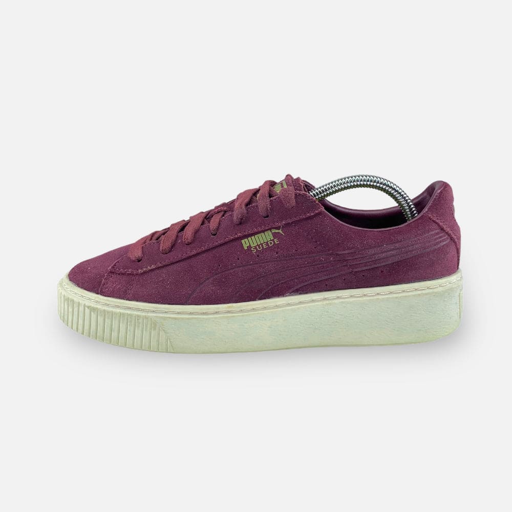 Puma suede platform roze best sale