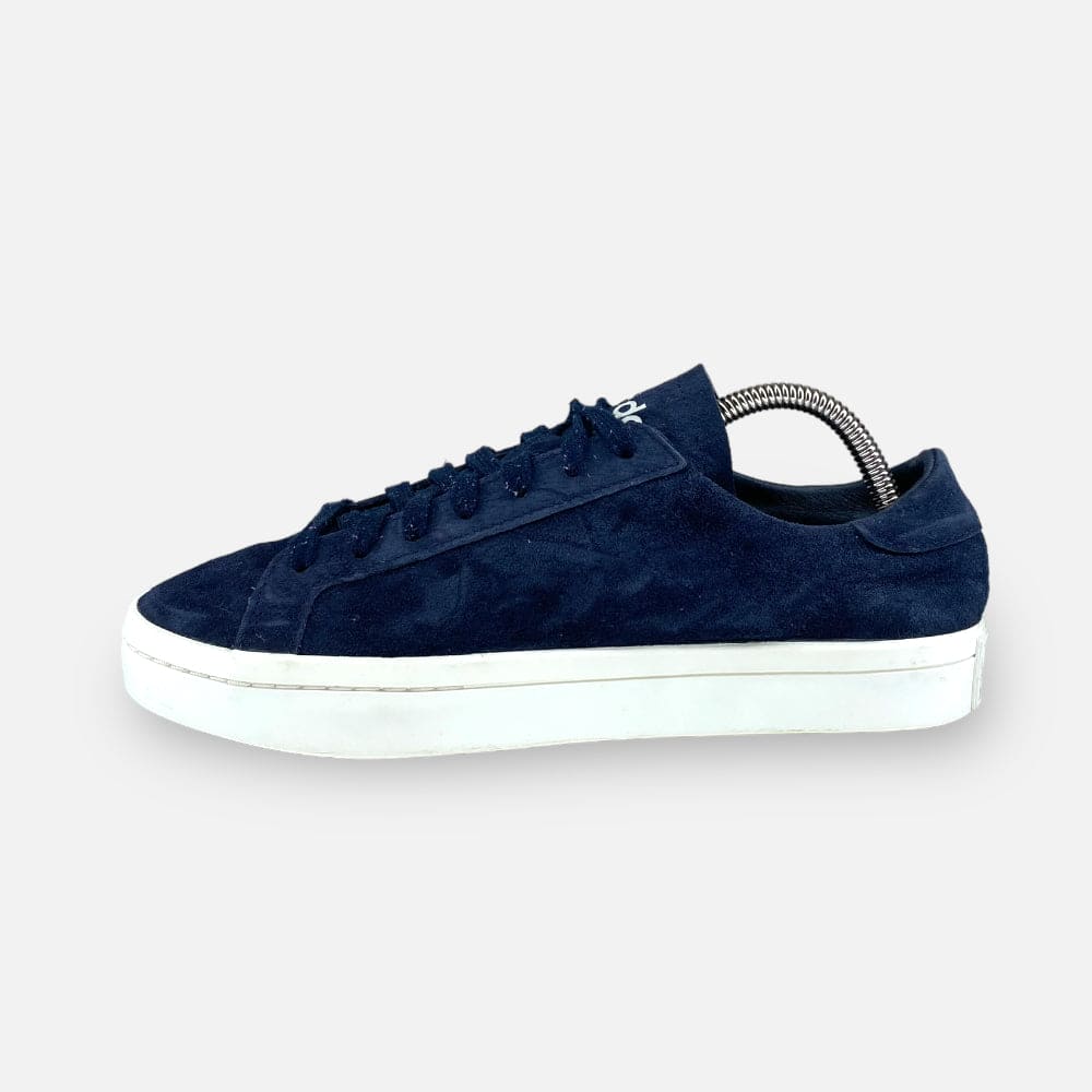 Adidas court store vantage blauw