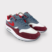 Tweedehands Nike Air Max 1 White/University Red-Cool Grey - Maat 41 2