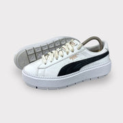 Tweedehands Puma Basket Platform Trace Luxe White - Maat 37.5 4