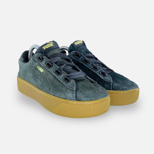 Tweedehands Puma Vikky Platform Ribbon Black - Maat 37.5 2