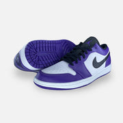 Tweedehands Jordan 1 Low Court Purple White - Maat 43 5