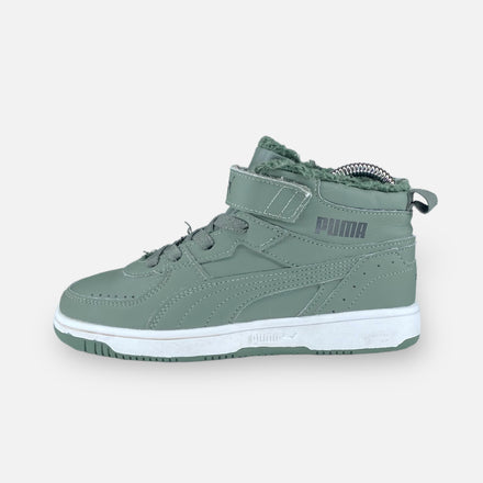 Tweedehands Puma Rebound Mid Cut khaki - Maat 34 1