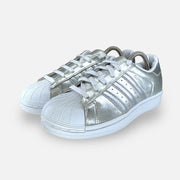 Tweedehands Adidas Superstar Silver - Maat 38 3