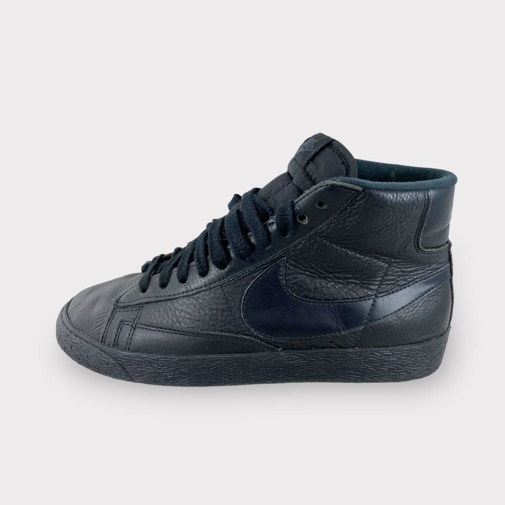 Nike blazer mid premium leather clearance Zwart