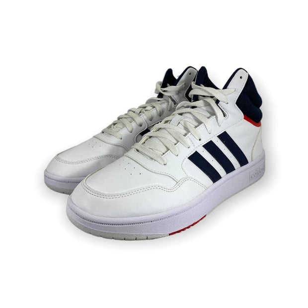 adidas Hoops 3.0 White Navy Red - Maat 45 Adidas