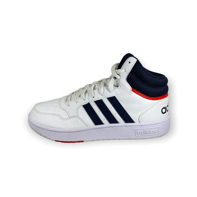 adidas Hoops 3.0 White Navy Red - Maat 45 Adidas