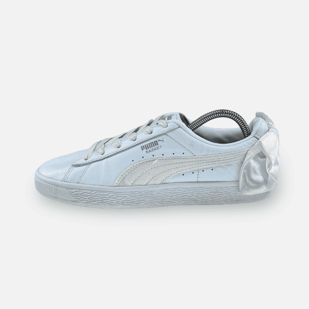 Puma white bow store sneakers