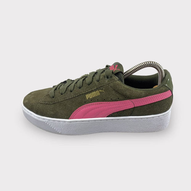 Tweedehands Puma Vikky Platform Green - Maat 37 1