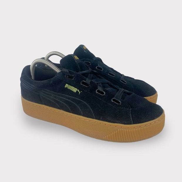 Tweedehands Puma Vikky Platform Ribbon Black - Maat 40 2