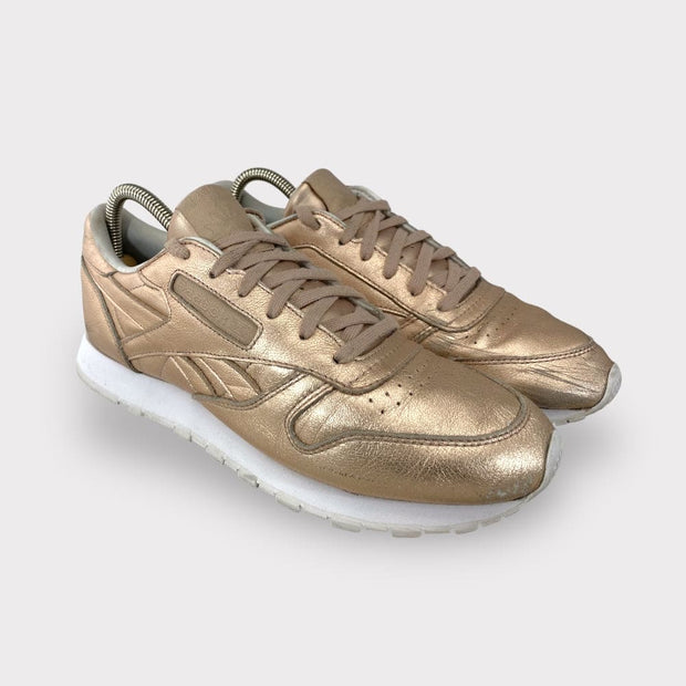 Tweedehands Reebok Classic Leather Melted Metals (Pearl Metallic / Peach / White) - Maat 40 2