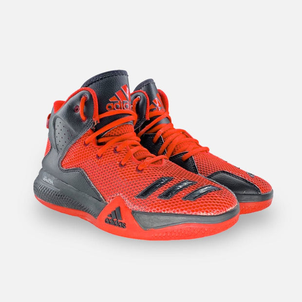 Tweedehands Adidas DT Basketbal Mid Red - Maat 37.5 2