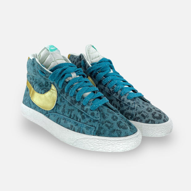 Tweedehands NIKE BLAZER LEOPARD Bleu - Maat 39 2